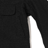 GLITTER CANVAS HUNTING JACKET Black