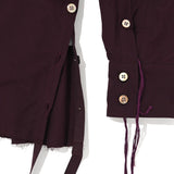 SIDE SLIT SHIRT Burgundy