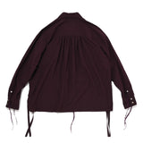 SIDE SLIT SHIRT Burgundy