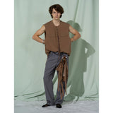 SLEEVELESS SHIRT Brown
