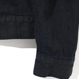 COTTON DENIM PRINT - TRUCKER JACKET Black