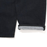 COTTON DENIM PRINT - WIDE PANTS Black