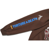TORTURE & DEATH Crew neck sweat Brown
