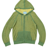 DOUBLE LAYER MESH KNITTED HOODIE