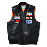 PRONTO LLEGRA VEGAN LEATHER VEST Black