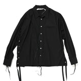 SIDE SLIT SHIRT Black