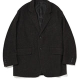 SILK NAPPED TWEED OVER JACKET D.Brown