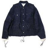 NEEDLE SILK DENIM COVERALL Indigo