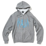 Motion Logo Zip Hoodie Gray