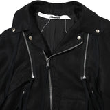 LINEN DOCKING RIDERS JACKET Black