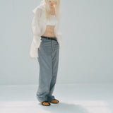 Tropical Slacks Gray Stripe
