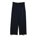 STRETCH WIDE SLACKS Navy