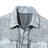 COTTON DENIM PRINT - TRUCKER JACKET White