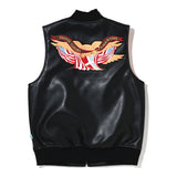 PRONTO LLEGRA VEGAN LEATHER VEST Black