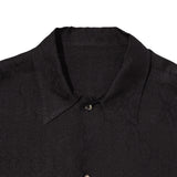 Cupro Regular collar L/S shirts Brown