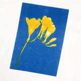 Yellow Flowers That Look Like Musical Notes T-shirt - White