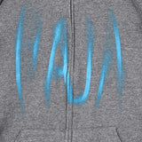 Motion Logo Zip Hoodie Gray