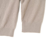 Half Zip Knit Polo Graybeige