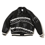 × AVILEX “EASTEND DRAGON” Varsity Jacket Black
