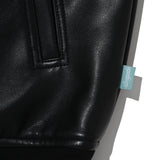 PRONTO LLEGRA VEGAN LEATHER VEST Black
