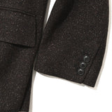 SILK NAPPED TWEED OVER JACKET D.Brown