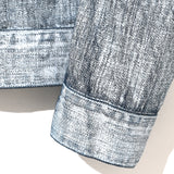 COTTON DENIM PRINT - TRUCKER JACKET White