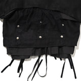 LINEN DOCKING RIDERS JACKET Black