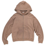 Daily Zip Hoody Brown