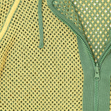 DOUBLE LAYER MESH KNITTED HOODIE