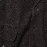 SILK NAPPED TWEED OVER JACKET D.Brown