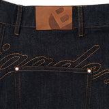 Studded Denim Shorts