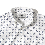 BELL COMMONS SHIRT 総柄White