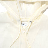 Sheer Hooded Jacket White