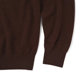 L/S V Neck Brown