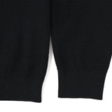 Half Zip Knit Polo Black