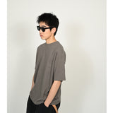 Cotton / Hemp Tee Gray Beige