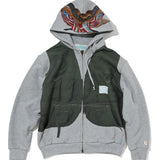 Tromp-L’oeil Vest Zip Hoodie