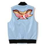 PRONTO LLEGRA VEGAN LEATHER VEST Blue