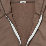 Daily Zip Hoody Brown