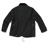 GLITTER CANVAS HUNTING JACKET Black
