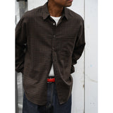 Daily Shirts Brown Glen Check