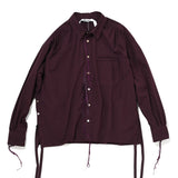 SIDE SLIT SHIRT Burgundy