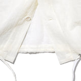 Sheer Hooded Jacket White