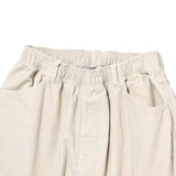 Grid Cord Slacks Ivory