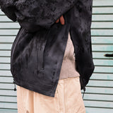 Rain Jacket Raindrops Gray