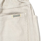 Grid Cord Slacks Ivory