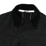 GLITTER CANVAS HUNTING JACKET Black