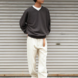 L/S V Neck Gray