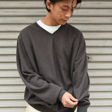 L/S V Neck Gray