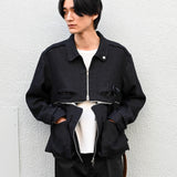 CROSS BLOUSON Black